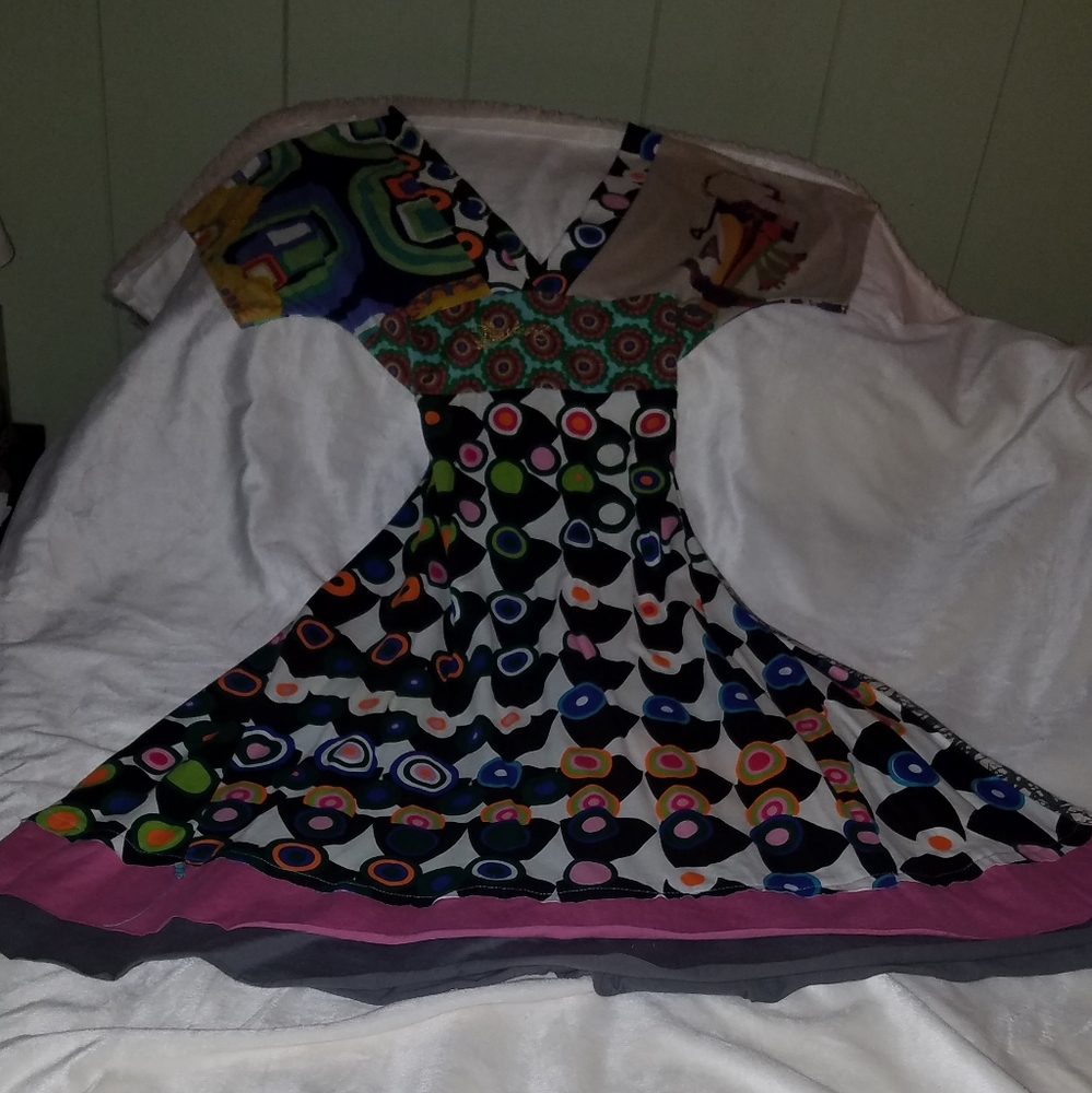 Anthropologie Multicolored Printed Dress